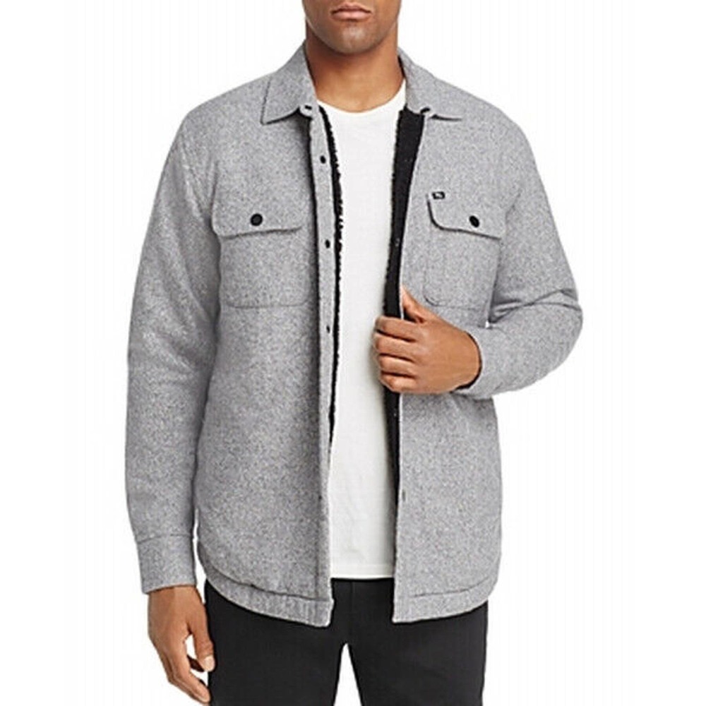 Obey Men's Winter Shirt Jacket Gray Size S